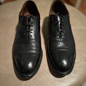 Allen Edmonds Black Dress Shoe Brogue Cap Toe Oxford Men's US Size 10.5 D